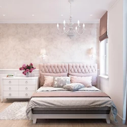 Bedroom interior in delicate colors