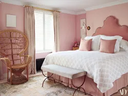 Bedroom interior in delicate colors