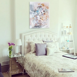 Bedroom interior in delicate colors