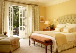 Sand-colored bedroom photo
