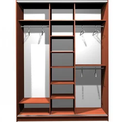 Sliding wardrobe inside view for hallway photo