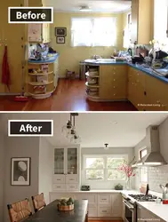 DIY kitchen remodel before and after photos