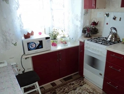 Дизайн Кухни Хрущевка С Нишей Под Окном
