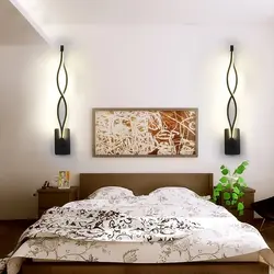 Sconce in a modern bedroom photo