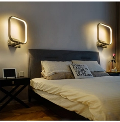 Sconce in a modern bedroom photo