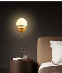 Sconce in a modern bedroom photo