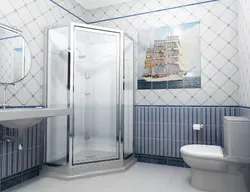 Panels for bathroom with shower photo