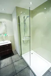 Dush fotosurati bilan hammom uchun panellar