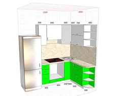 Kitchen design 5 x 5