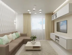 Living room design in apartment 20 with balcony