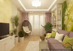 Living room design in apartment 20 with balcony