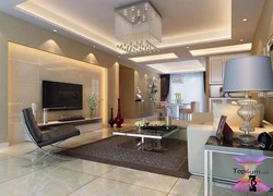 Потолки из гипсокартона гостиная кухня дизайн