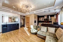 Alçıpan tavanlar qonaq otağı mətbəx dizaynı