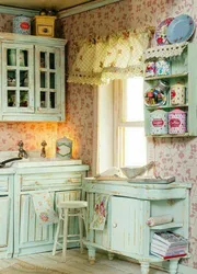 Шебби шик в интерьере кухни фото