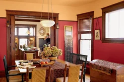 Terracotta color combination in the kitchen interior