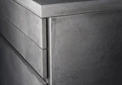 Gray Concrete Color In The Kitchen Interior