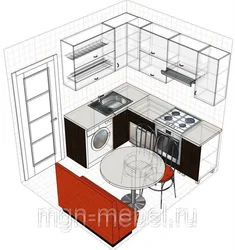 Дызайн Кухні 4 Кв Метра З Халадзільнікам І Пральнай Машынай
