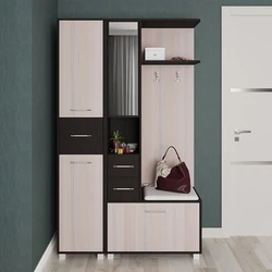 Photo of a closet in a small hallway
