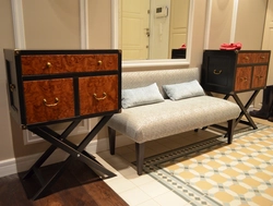 Banquettes for the hallway in a modern design style