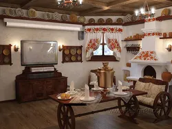 Kitchen interior in Russian style