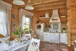 Kitchen interior in Russian style