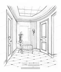 Drawings design hallway