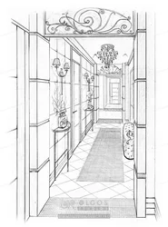 Drawings Design Hallway