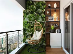 Interiors of balconies and hallways