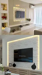 Чароғдонест, Гипсокартон Барои Телевизор Дар Меҳмонхона Акс