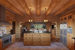 Kitchen Design Only In A Log House