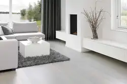 Flooring in the living room interior