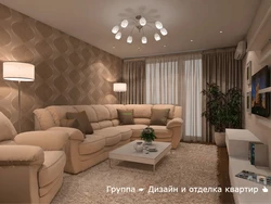 Sofa in the living room 17 sq m photo