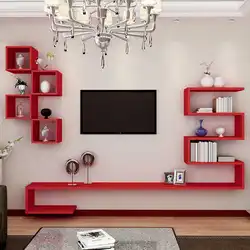 Qonaq otağı fotoşəkilində rəfləri necə tərtib etmək olar
