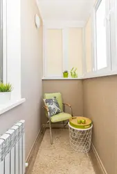 Interior of the balcony of a Khrushchev apartment