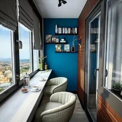 Interior of the balcony of a Khrushchev apartment