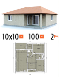 House 3 Bedrooms Up To 100 Square Photo