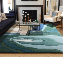 Inexpensive carpet for the floor in the living room photo