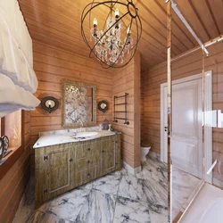 Timber bathtub photo