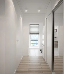 Laminate flooring in the apartment corridor photo