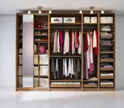 Photo of built-in wardrobes in the bedroom inside