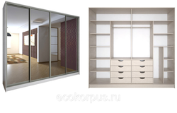 Photo of built-in wardrobes in the bedroom inside
