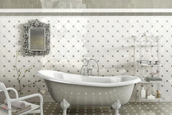 Rhombuses in the bathroom interior