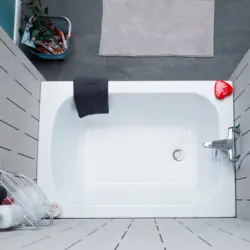 Photo of a bathroom with a sitz bath