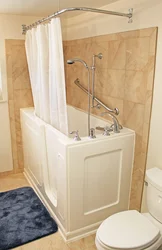 Photo Of A Bathroom With A Sitz Bath
