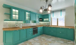 Морской Цвет В Интерьере Кухни