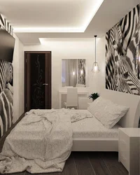 Long rectangular bedroom design