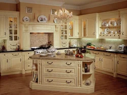 Furniture kitchen photo in Provence style