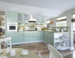 Furniture kitchen photo in Provence style