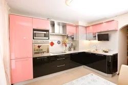 Photo of corner kitchen with TV