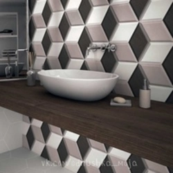 Interior bathroom honeycomb